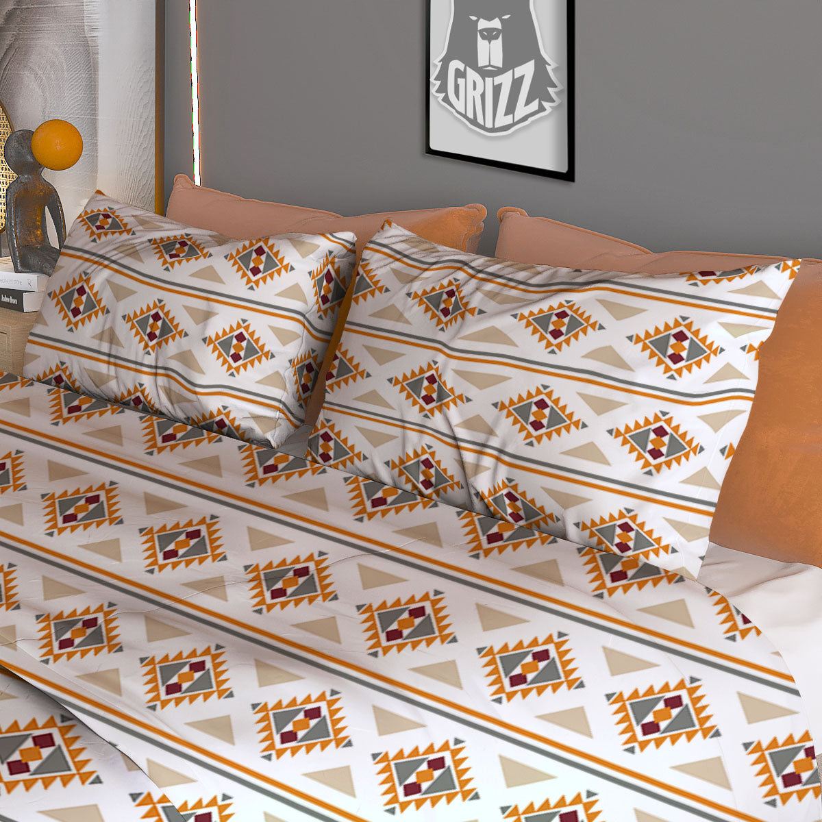 Navajo Ethnic Southwestern Print Pattern Duvet Cover Bedding Set