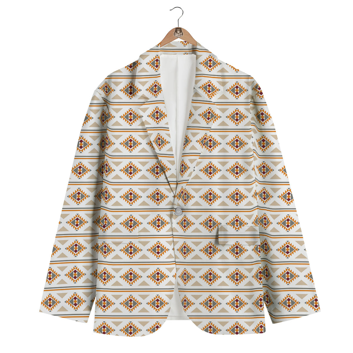 Navajo Ethnic Southwestern Print Pattern Men's Blazer-grizzshop