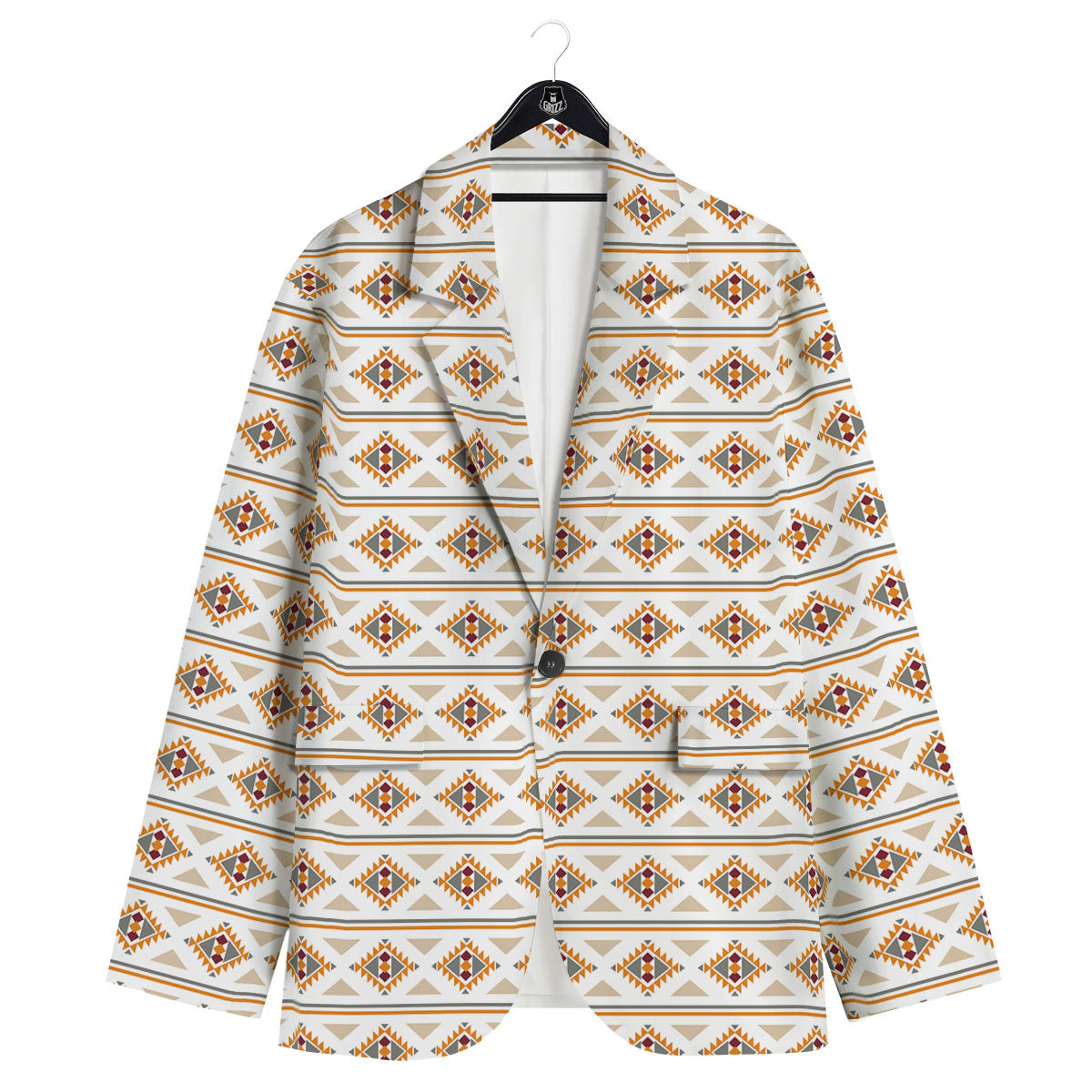 Navajo Ethnic Southwestern Print Pattern Men's Sport Coat-grizzshop