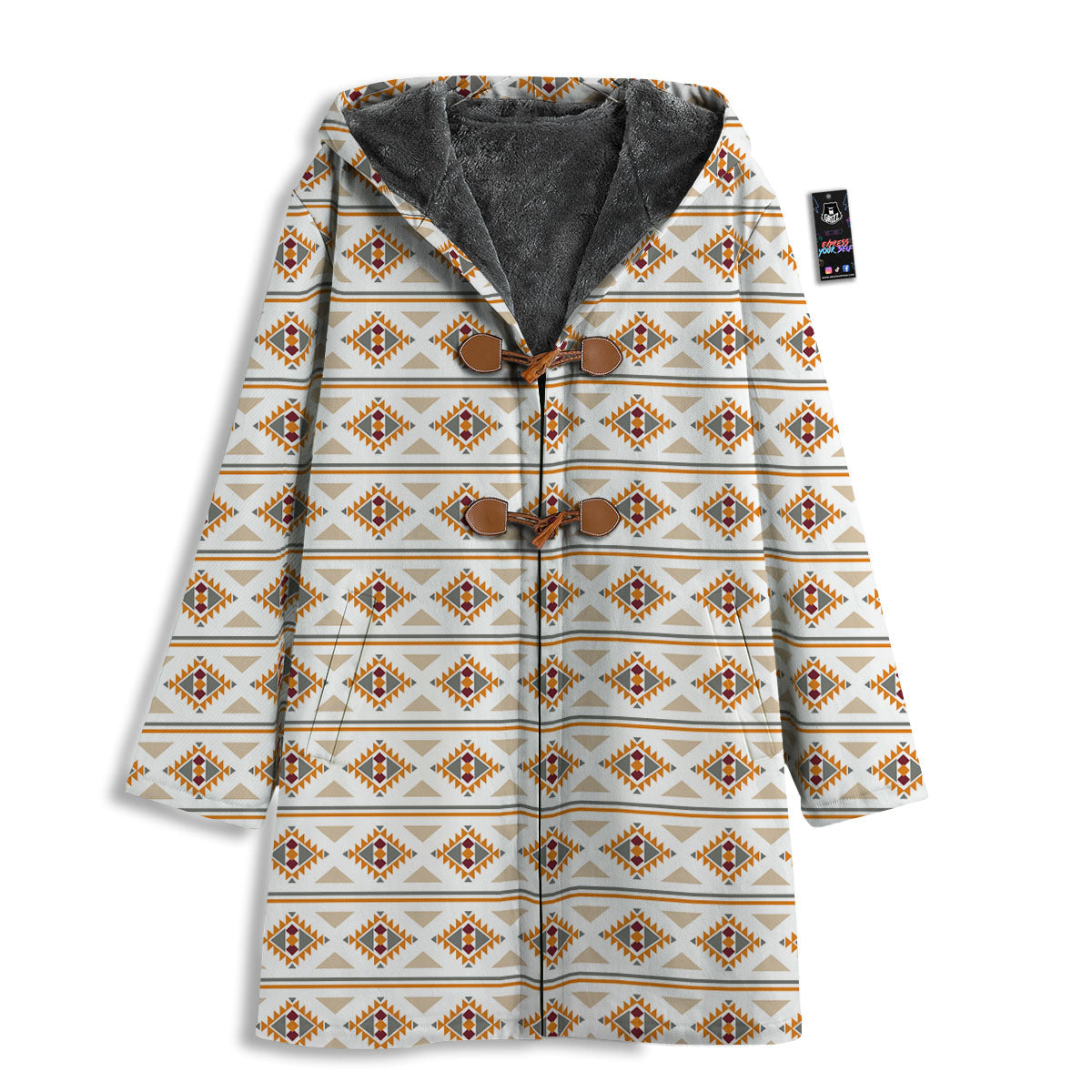 Navajo Ethnic Southwestern Print Pattern Men's Windbreaker Jacket-grizzshop