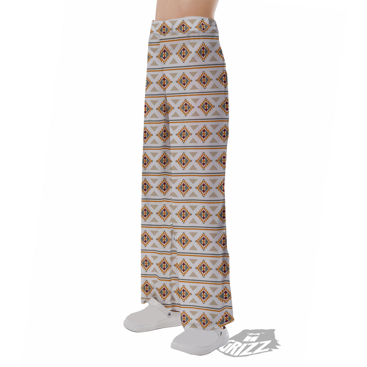 Navajo Ethnic Southwestern Print Pattern Pajama Pants-grizzshop