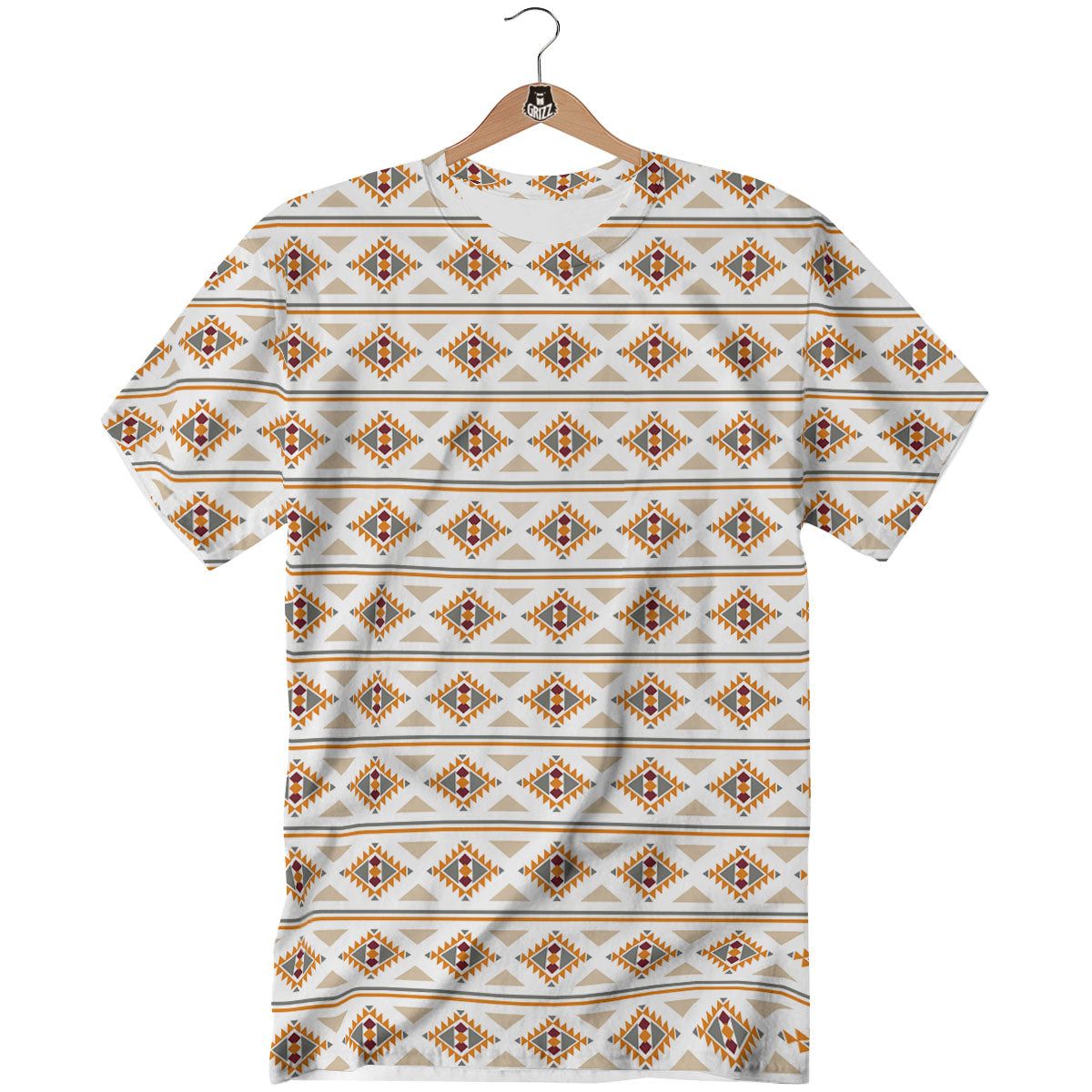 Navajo Ethnic Southwestern Print Pattern T-Shirt-grizzshop