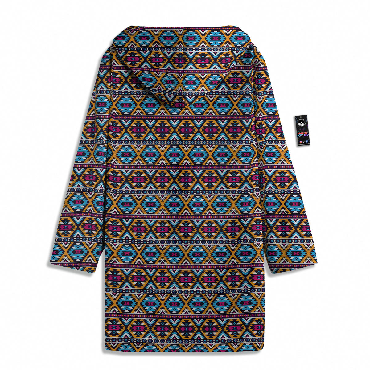 Navajo Geometric Ethnic Print Pattern Men's Windbreaker Jacket-grizzshop