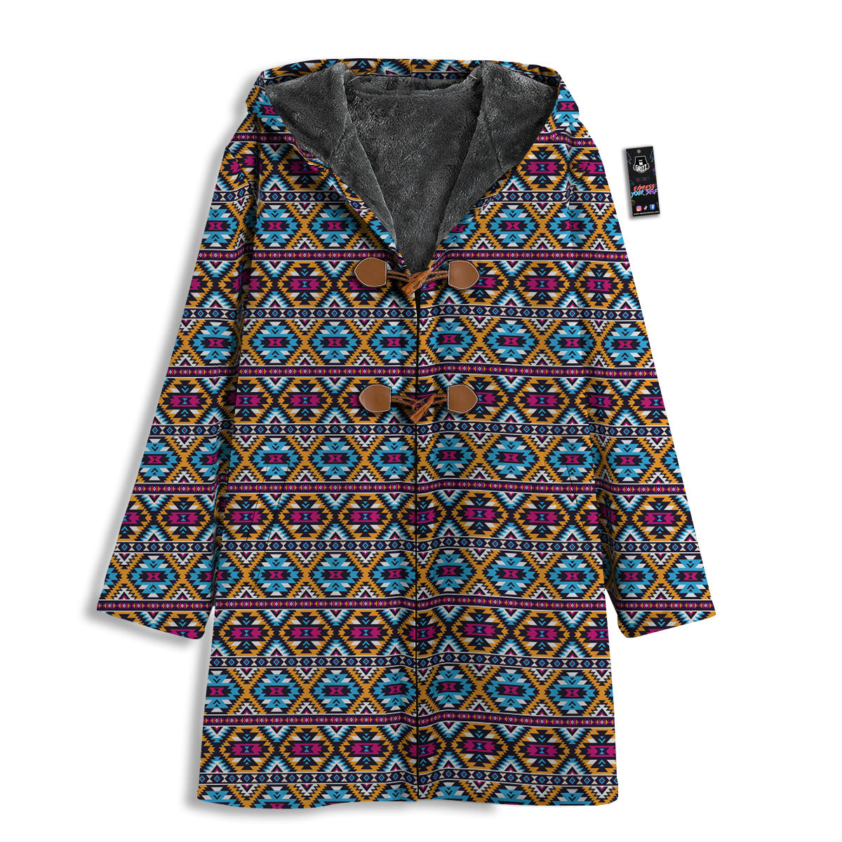 Navajo Geometric Ethnic Print Pattern Men's Windbreaker Jacket-grizzshop