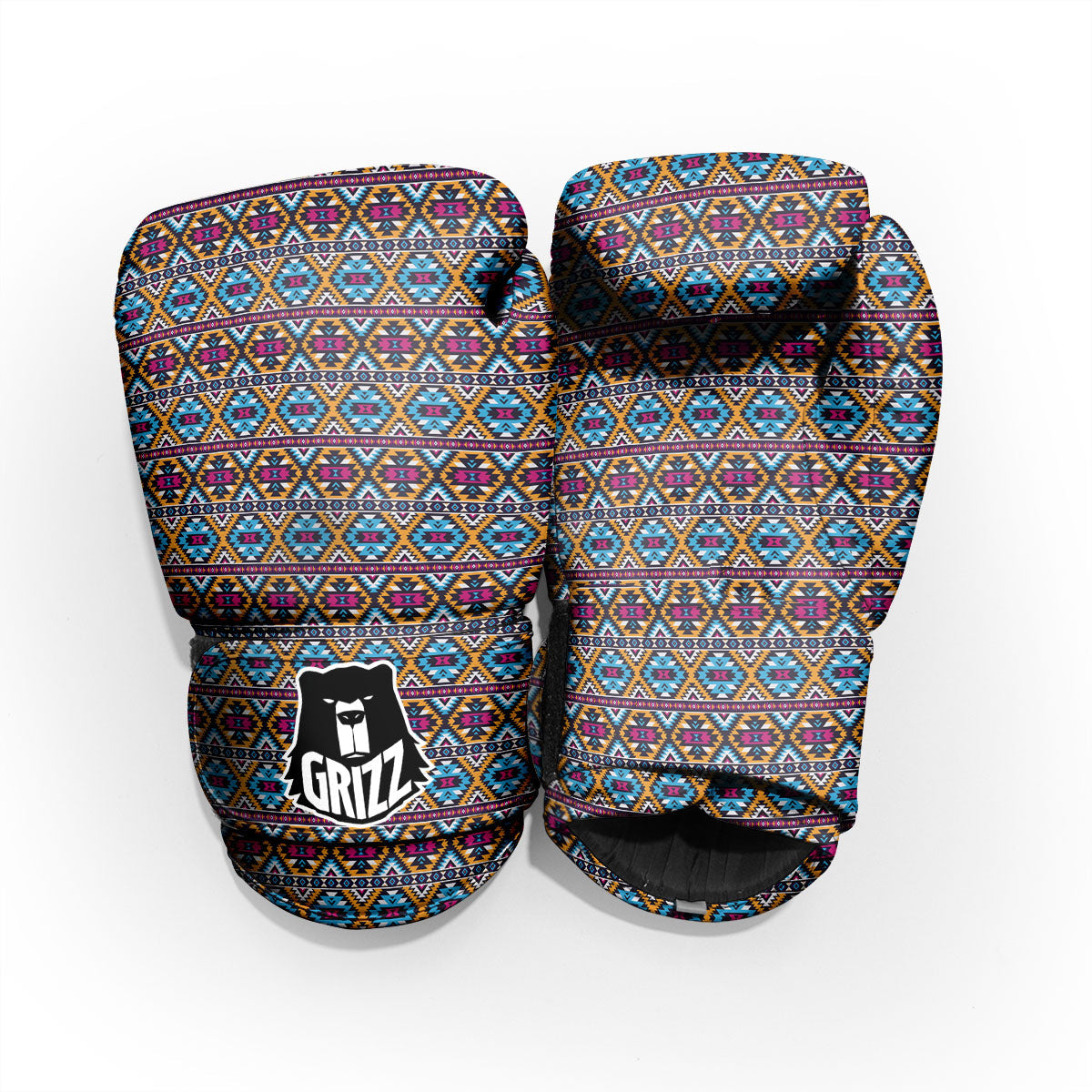 Navajo Geometric Ethnic Print Pattern Pro Boxing Glove