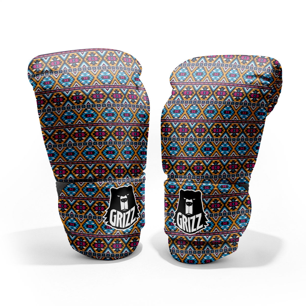 Navajo Geometric Ethnic Print Pattern Pro Boxing Glove