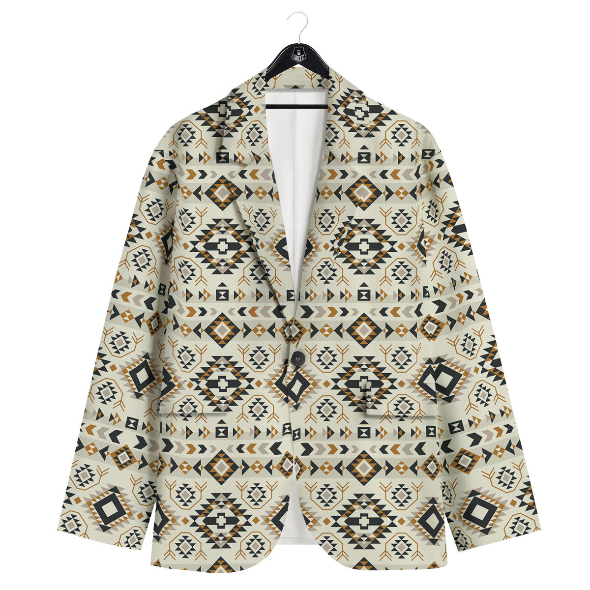 Navajo Geometric Style Print Pattern Men's Sport Coat-grizzshop