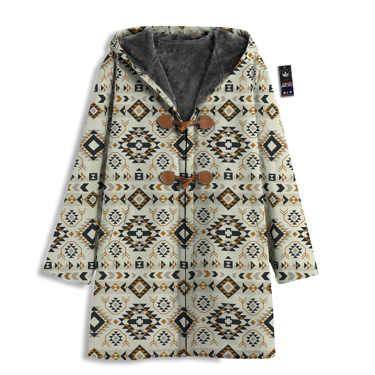 Navajo Geometric Style Print Pattern Men's Windbreaker Jacket-grizzshop