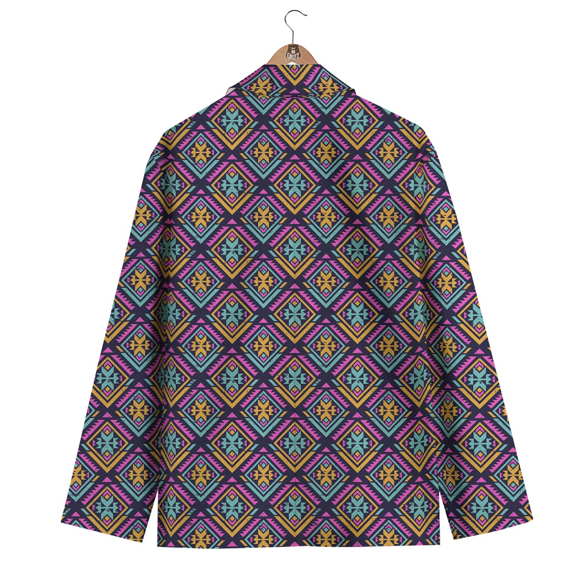 Navajo Indians Aztec Tribal Native American Print Men's Blazer-grizzshop