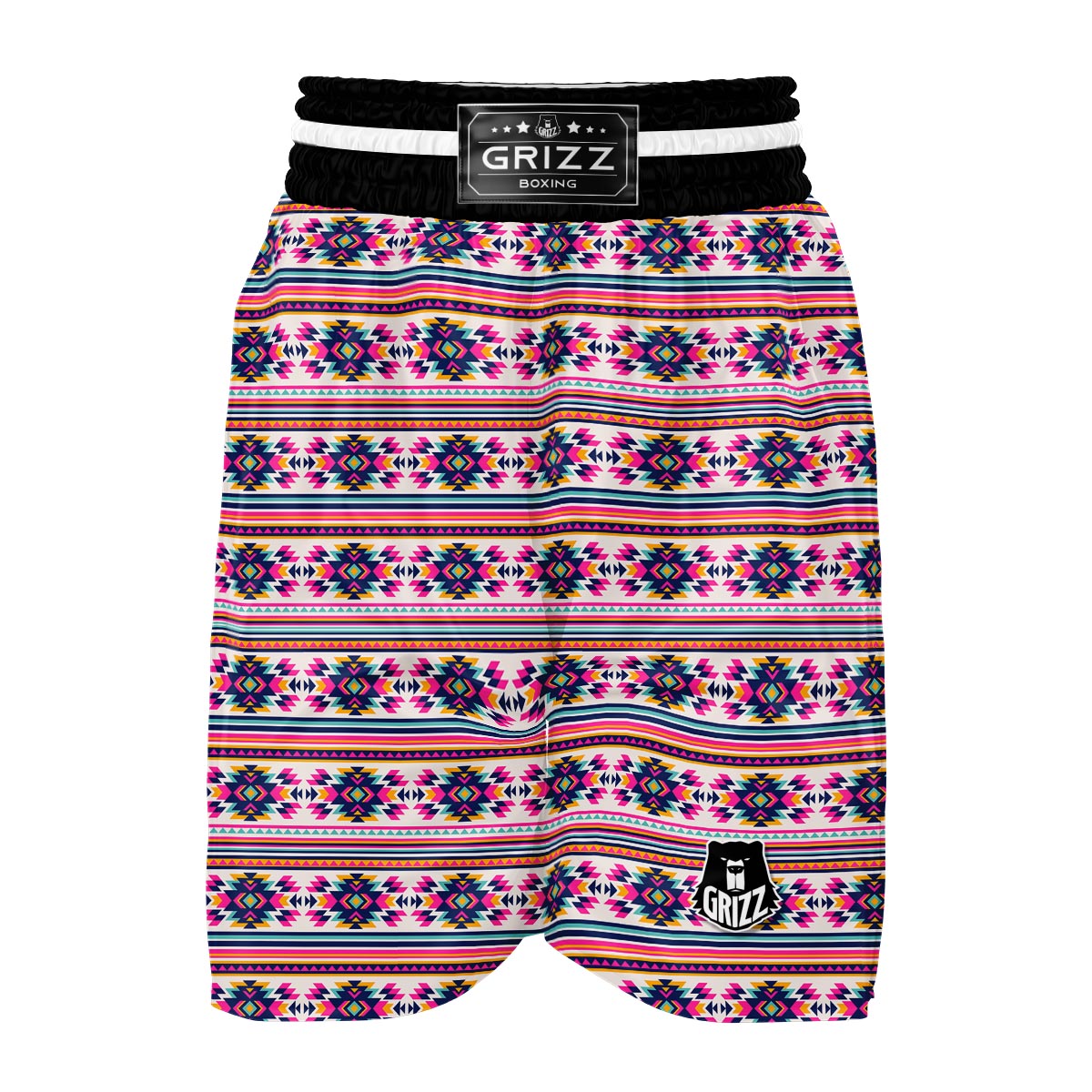 Navajo Native American Indians Aztec Tribal Print Boxing Shorts-grizzshop