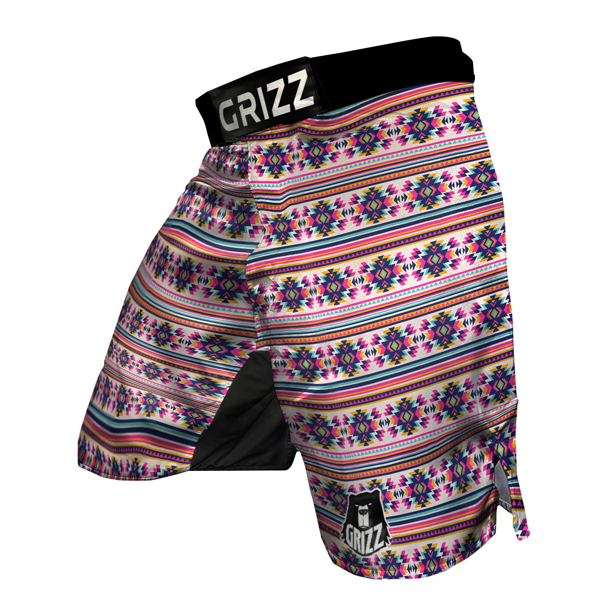 Navajo Native American Indians Aztec Tribal Print MMA Shorts-grizzshop
