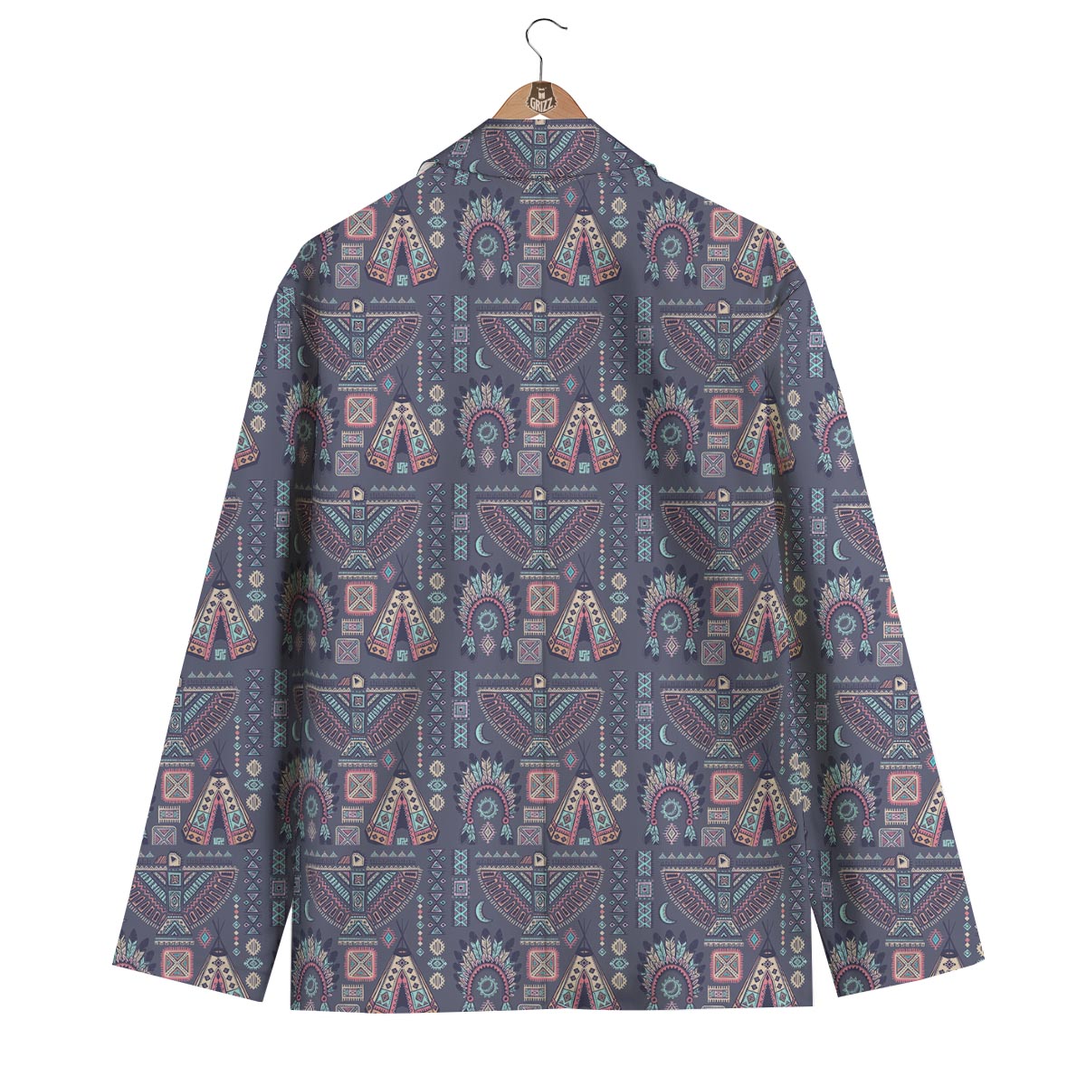 Navajo Native Aztec Indians American Tribal Print Men's Blazer-grizzshop