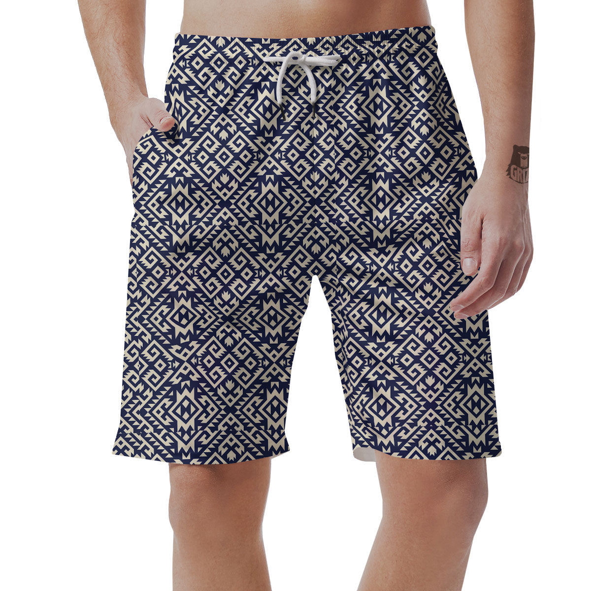 Navajo Native Indian Print Pattern Men's Shorts-grizzshop