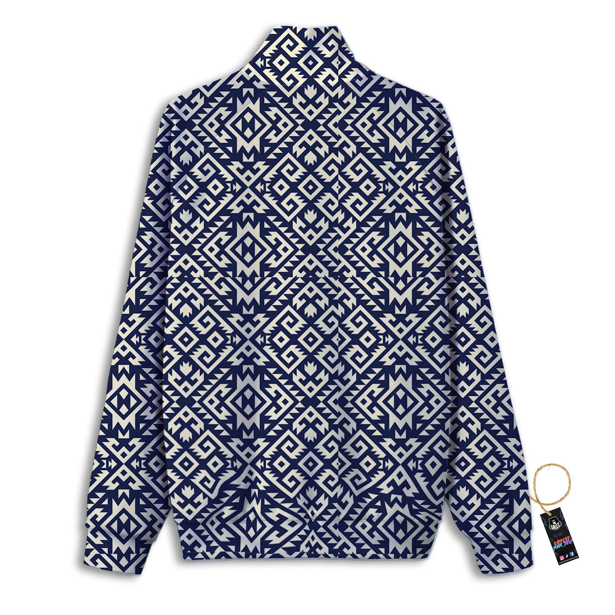 Navajo Native Indian Print Pattern Track Jacket-grizzshop