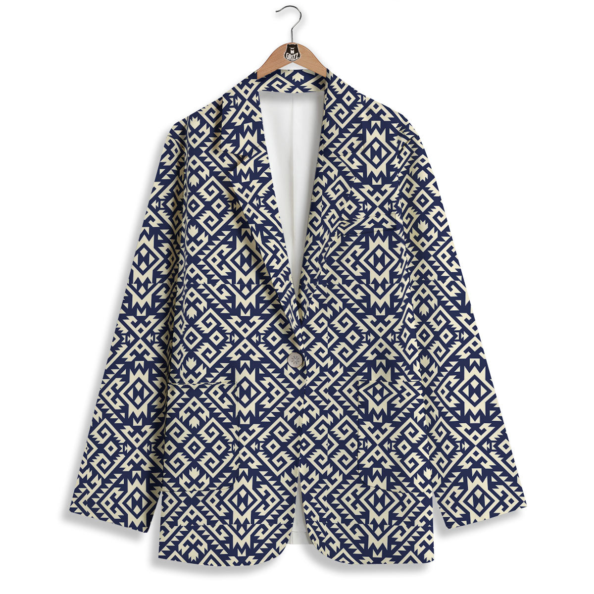 Navajo Native Indian Print Pattern Women's Blazer-grizzshop