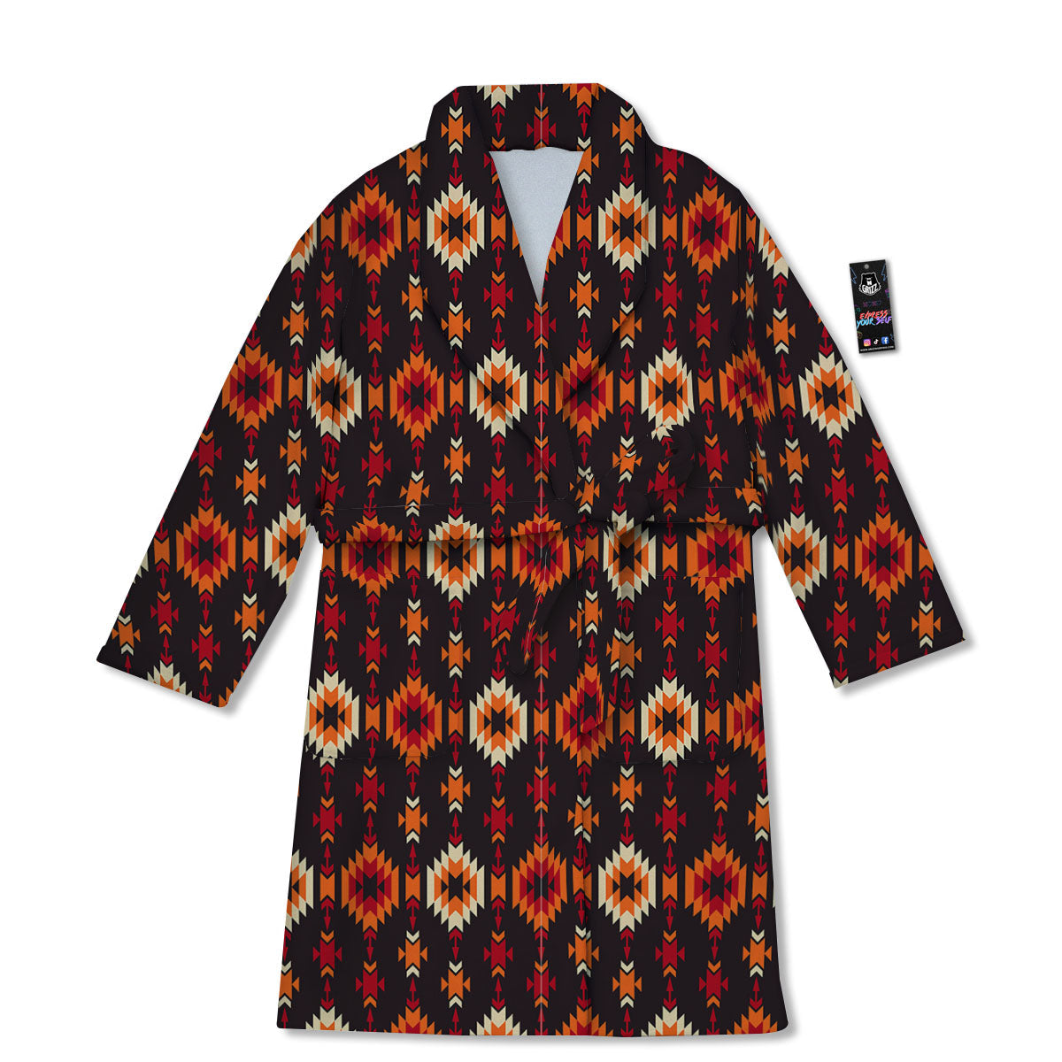 Navajo Native Pattern Bathrobe-grizzshop