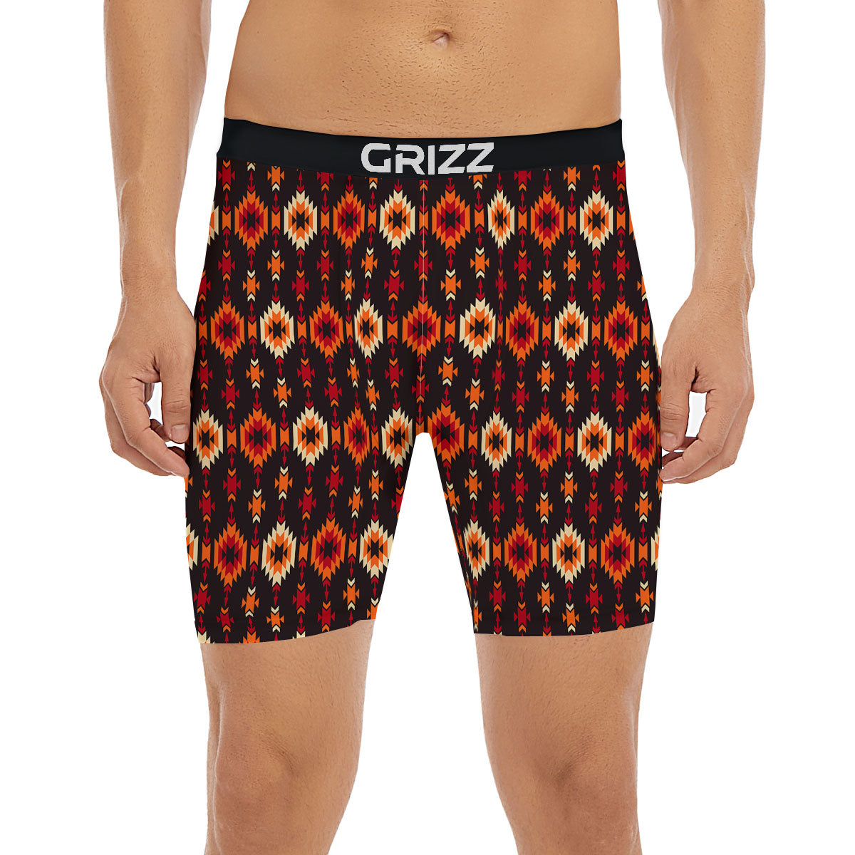 Navajo Native Pattern Boxer Briefs-grizzshop