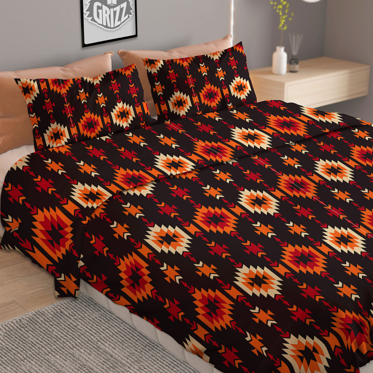 Navajo Native Pattern Duvet Cover Bedding Set