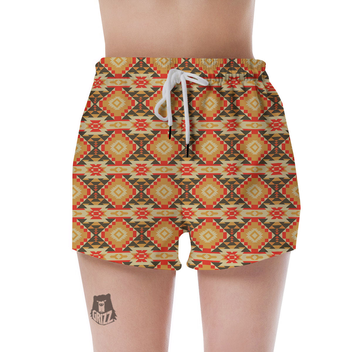 Native print deals shorts