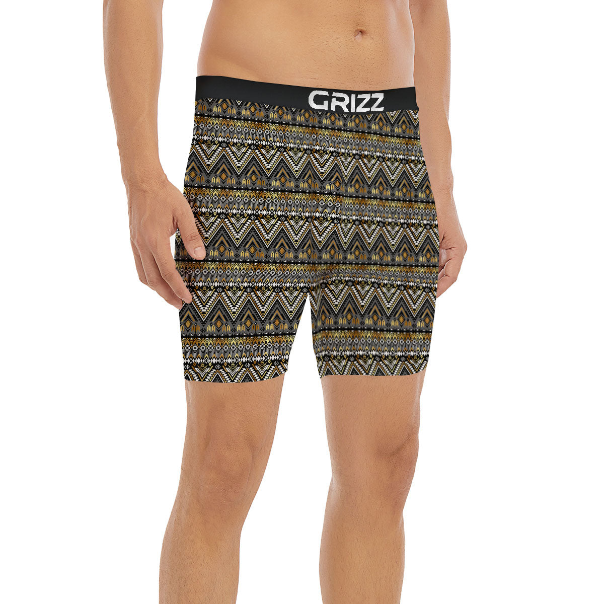 Navajo Native Tribal Print Pattern Boxer Briefs-grizzshop