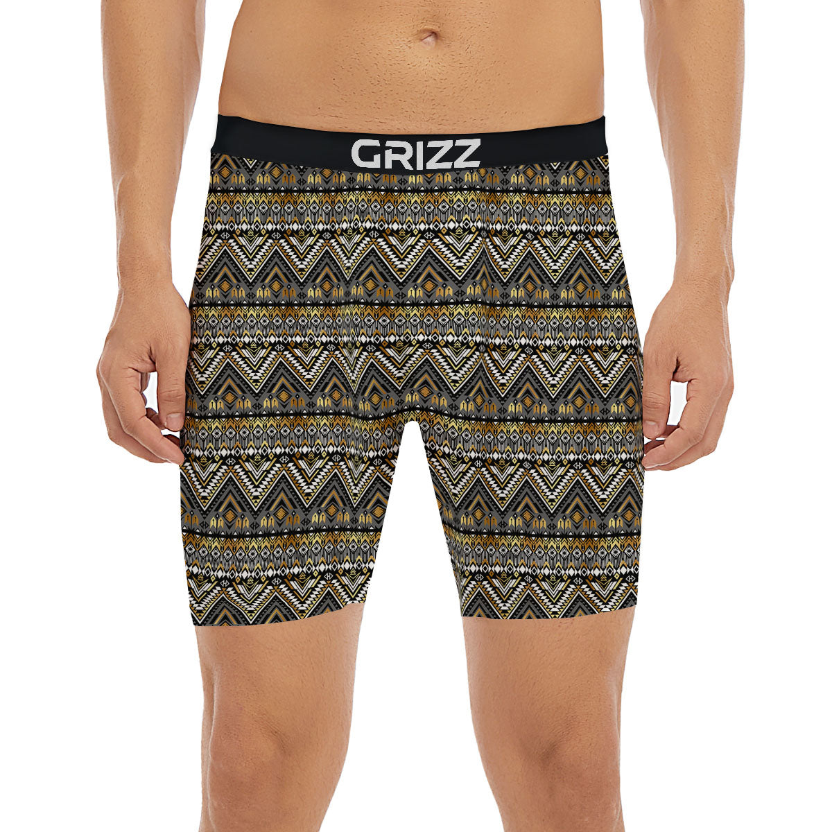 Navajo Native Tribal Print Pattern Boxer Briefs-grizzshop