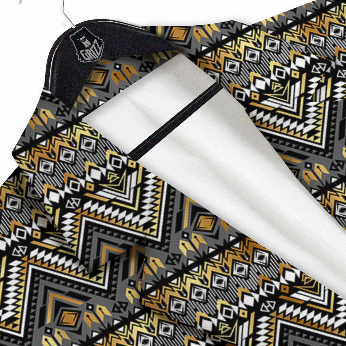 Navajo Native Tribal Print Pattern Men's Sport Coat-grizzshop