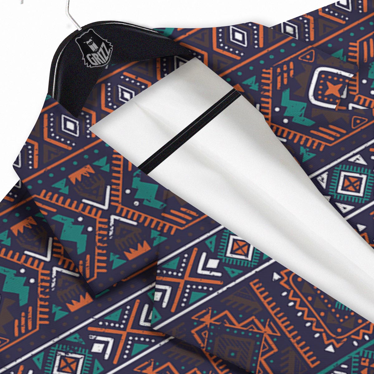 Navajo Retro Tribal Print Pattern Men's Sport Coat-grizzshop