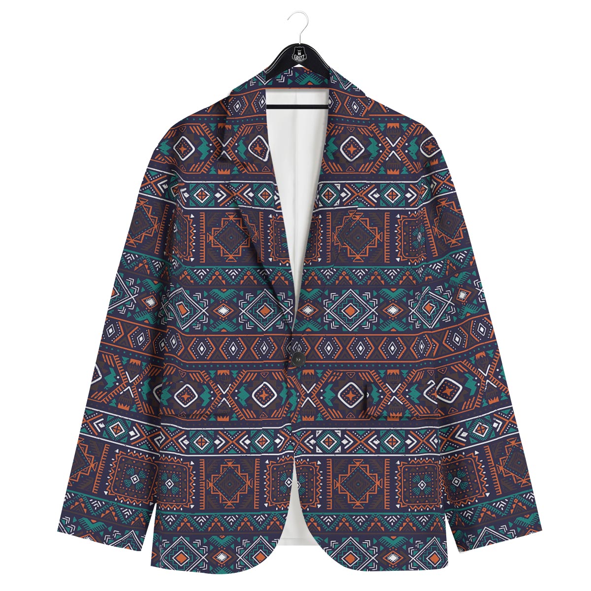 Navajo Retro Tribal Print Pattern Men's Sport Coat-grizzshop