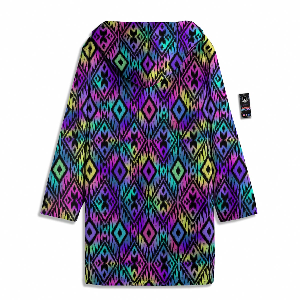 Navajo Triangle Ethnic Print Pattern Men's Windbreaker Jacket-grizzshop