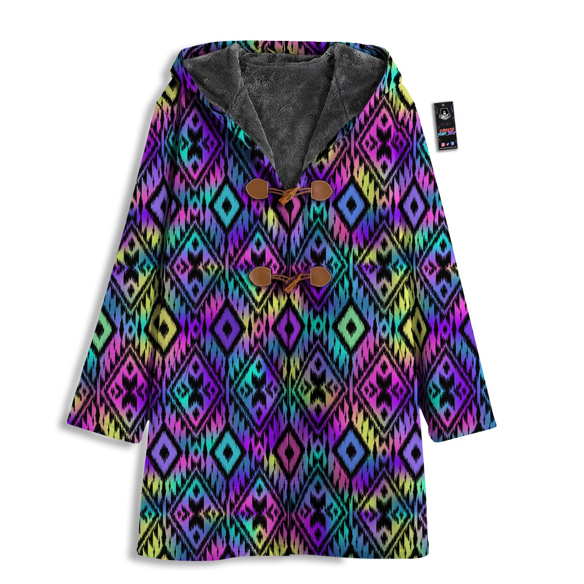 Navajo Triangle Ethnic Print Pattern Men's Windbreaker Jacket-grizzshop