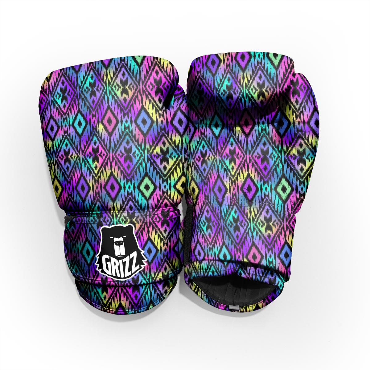Navajo Triangle Ethnic Print Pattern Pro Boxing Glove
