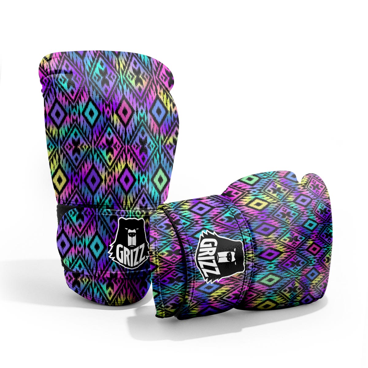 Navajo Triangle Ethnic Print Pattern Pro Boxing Glove