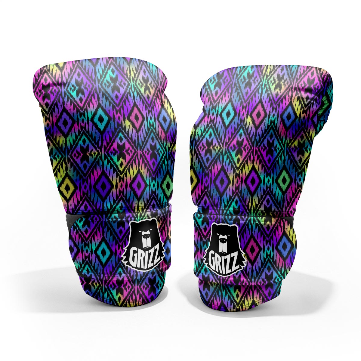 Navajo Triangle Ethnic Print Pattern Pro Boxing Glove