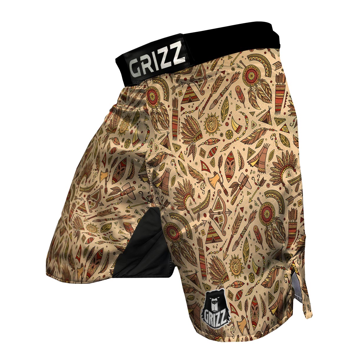 Navajo Tribal Aztec Native Indians American Print MMA Shorts-grizzshop