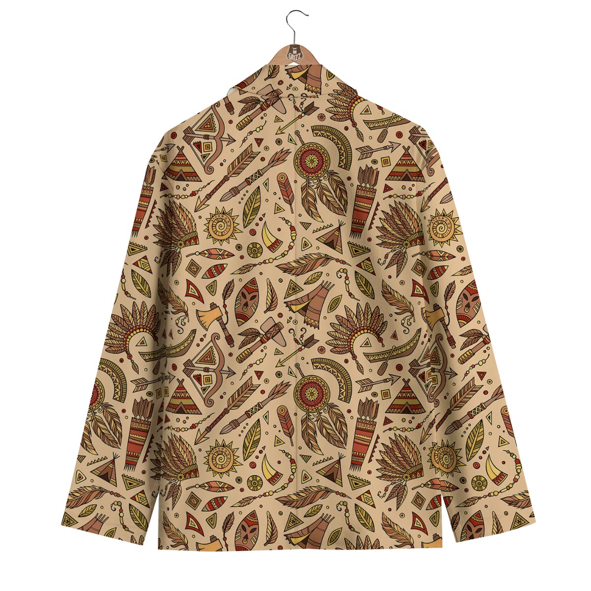 Navajo Tribal Aztec Native Indians American Print Men's Blazer-grizzshop