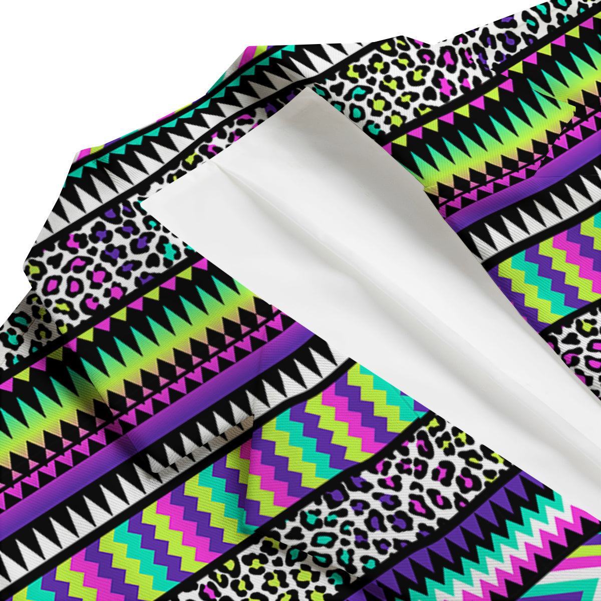 Navajo Tribal Colorful Leopard Print Men's Blazer-grizzshop