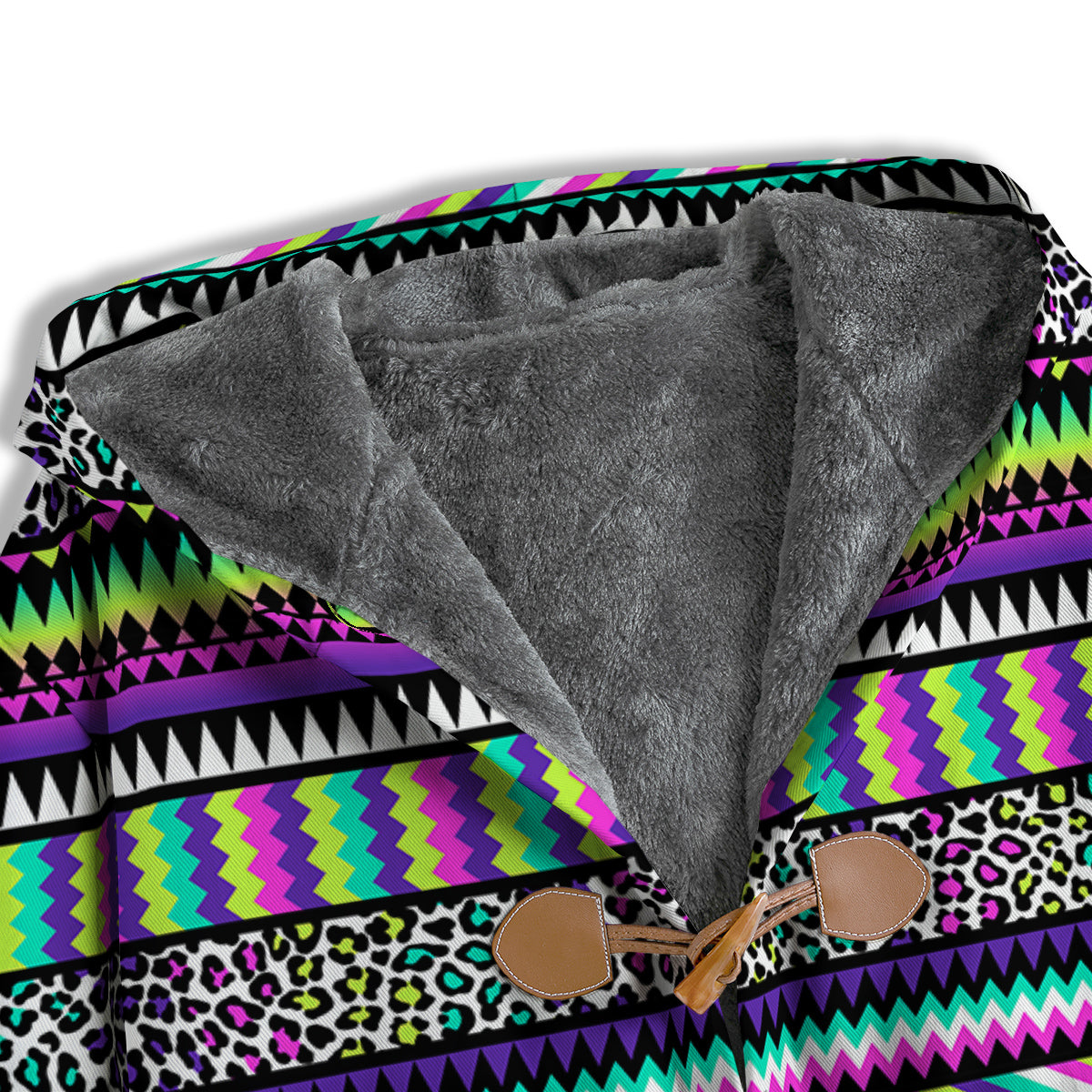 Navajo Tribal Colorful Leopard Print Men's Windbreaker Jacket-grizzshop