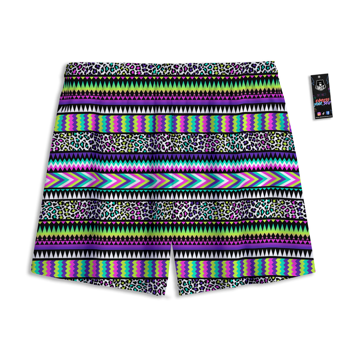Medal Freemasonry Print Mesh Shorts