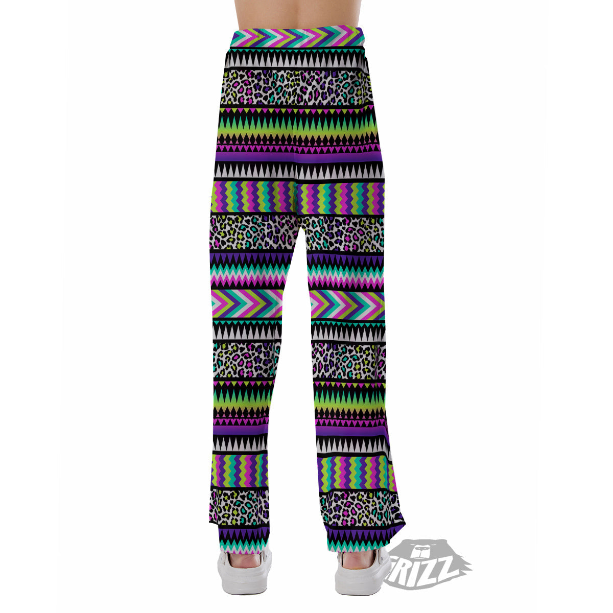 Navajo Tribal Colorful Leopard Print Pajama Pants-grizzshop