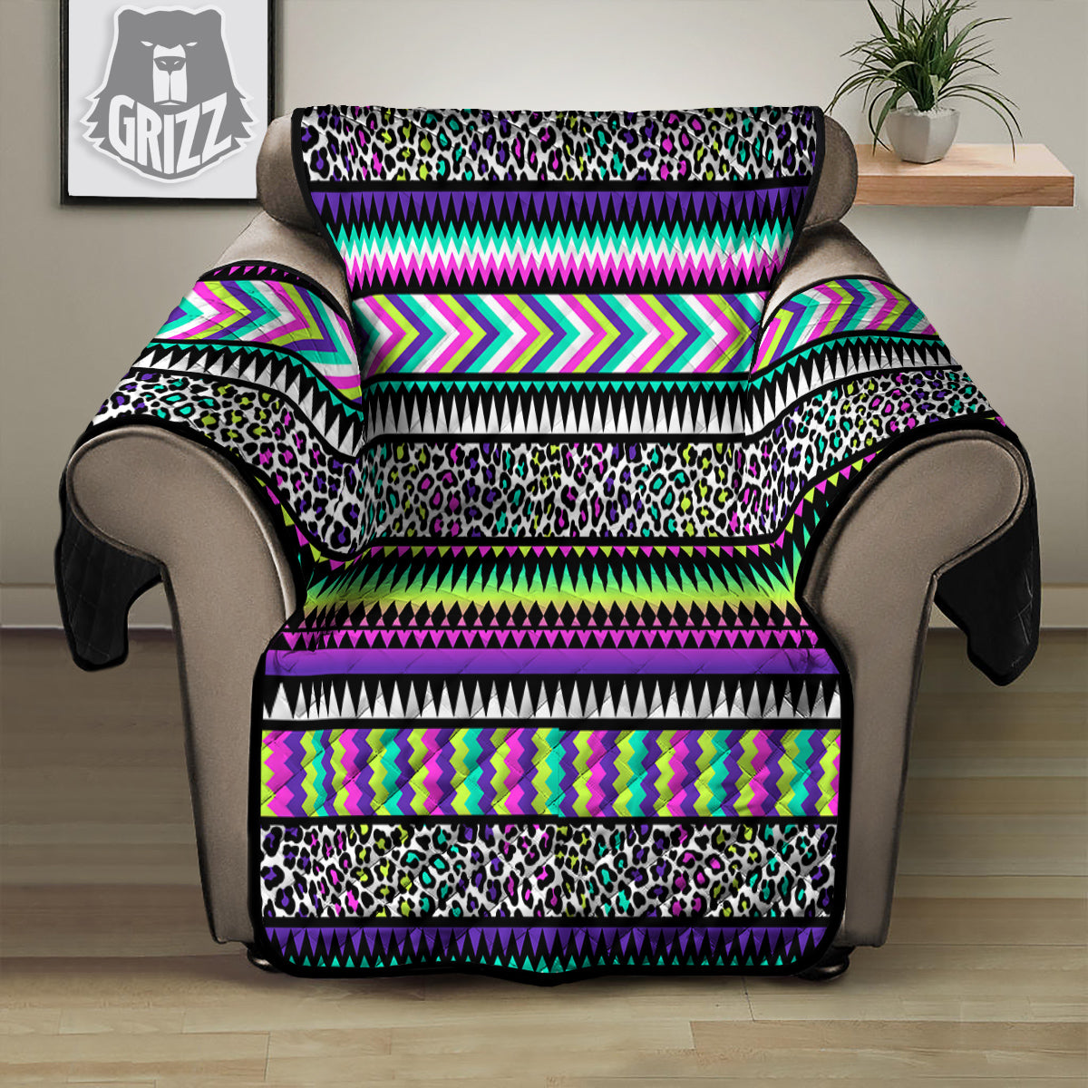 Navajo Tribal Colorful Leopard Print Recliner Protector – Grizzshopping