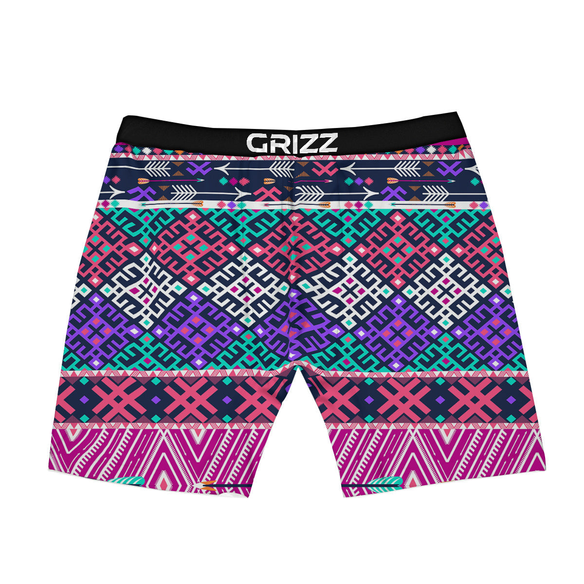 Navajo Tribal Colorful Native Print Boxer Briefs-grizzshop