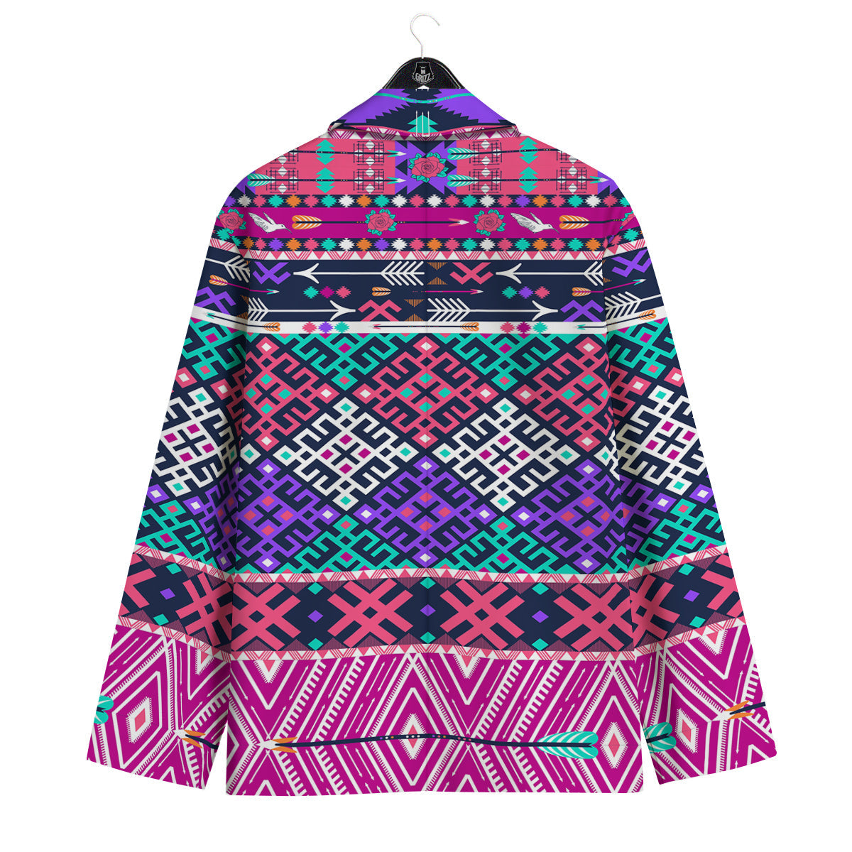Navajo Tribal Colorful Native Print Men's Sport Coat-grizzshop