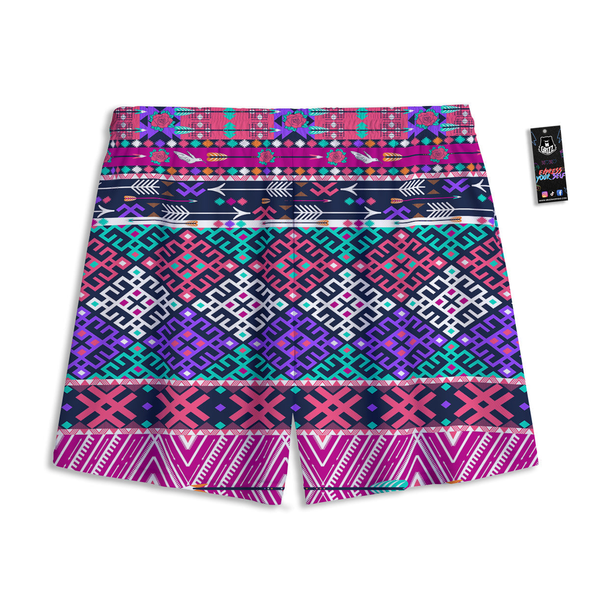 Medical Cute Print Pattern Mesh Shorts