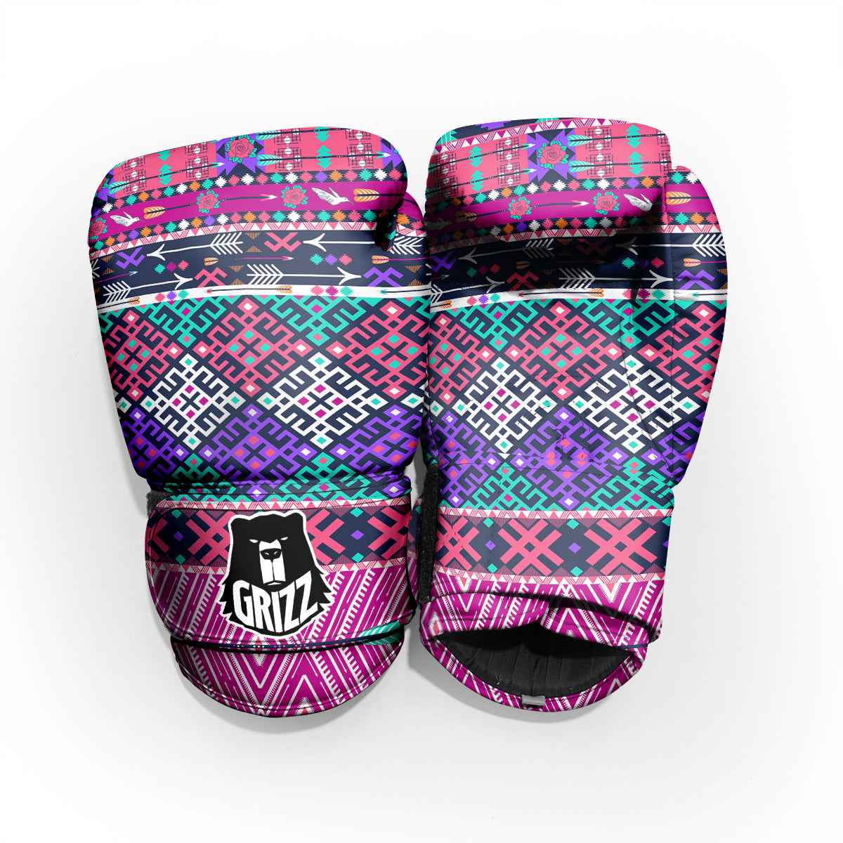Navajo Tribal Colorful Native Print Pro Boxing Glove