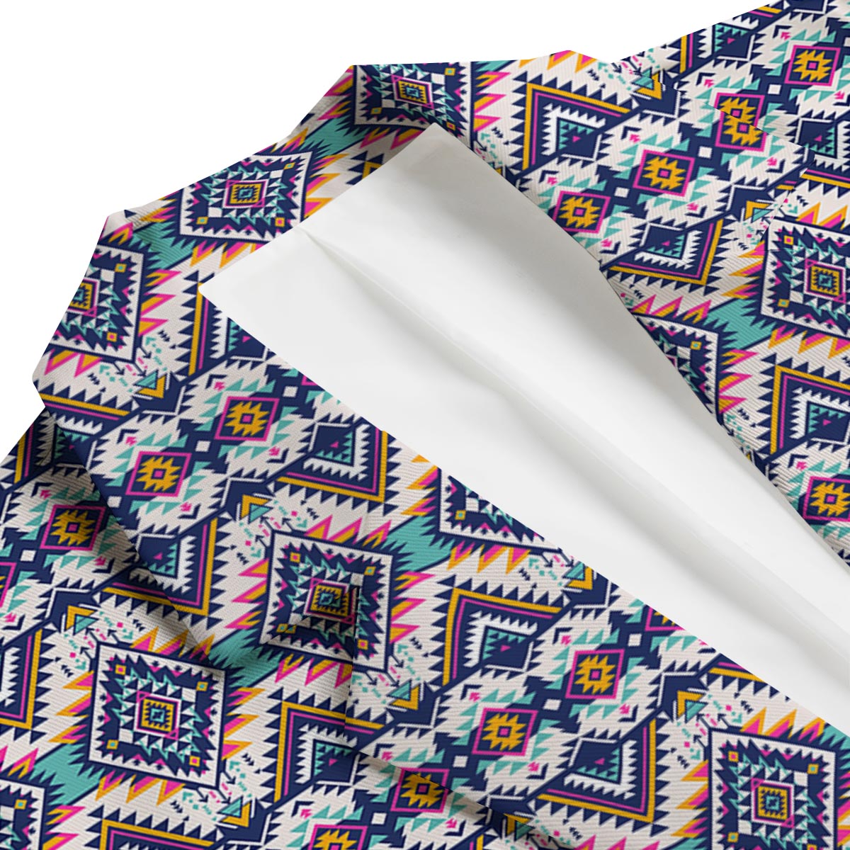 Navajo Tribal Pendleton Print Pattern Men's Blazer-grizzshop