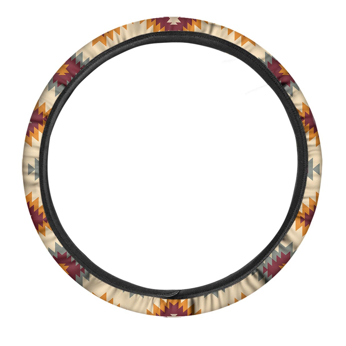 Navajo Tribal Southwestern Print Pattern Car Steering Wheel Cover-grizzshop