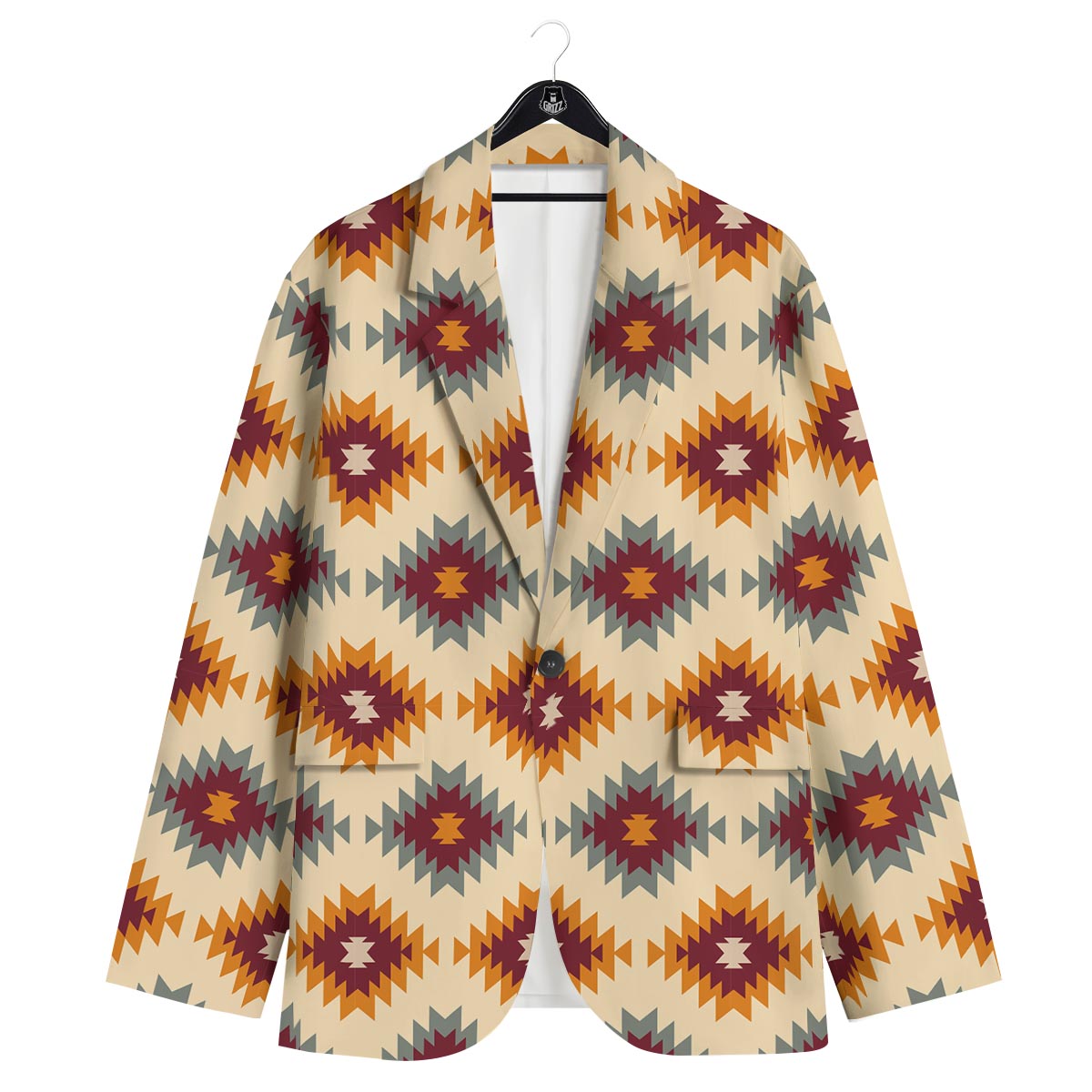 Navajo Tribal Southwestern Print Pattern Men's Sport Coat-grizzshop