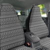 Navajo Tribal White And Black Print Car Seat Covers-grizzshop