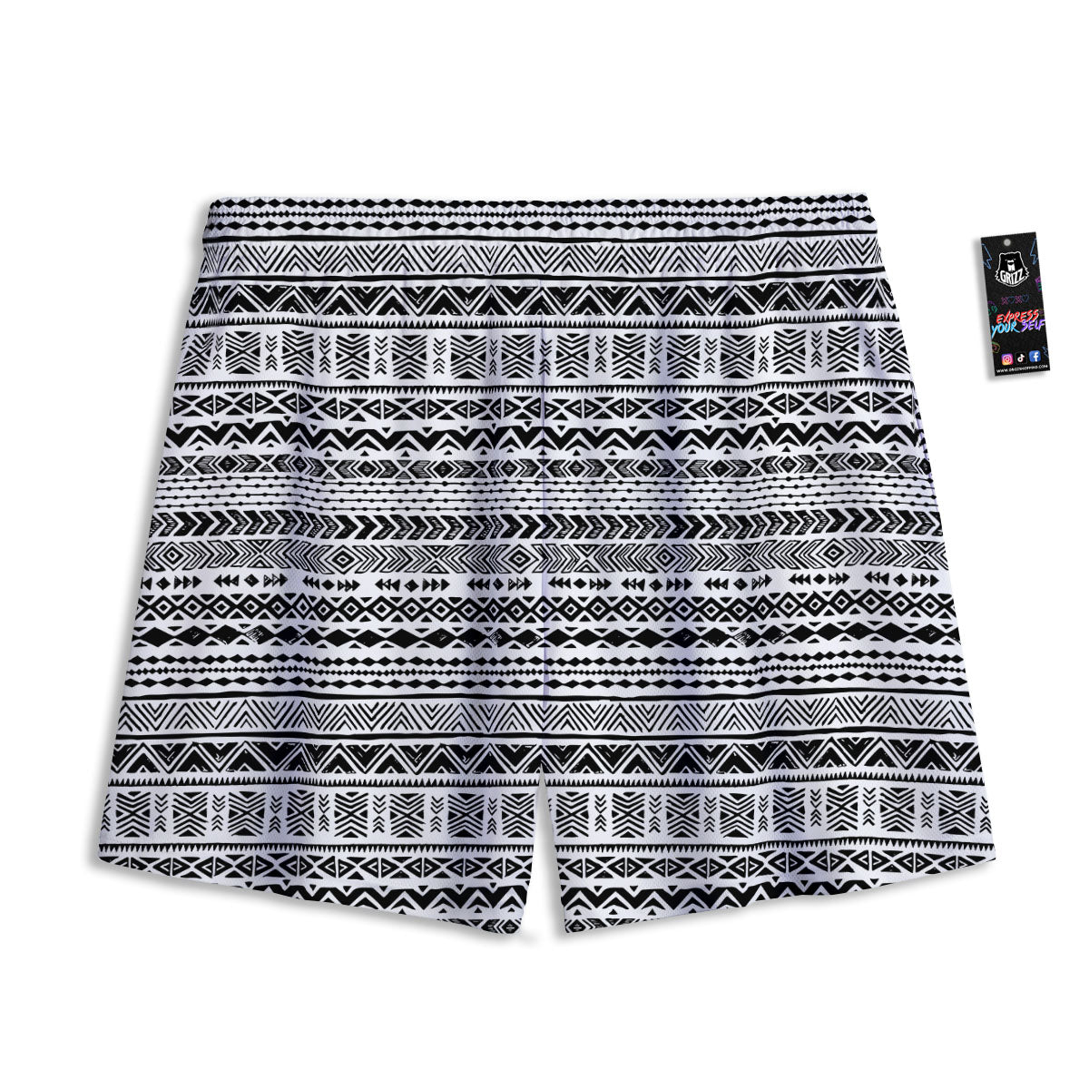 Owl Spiritual Golden Print Mesh Shorts