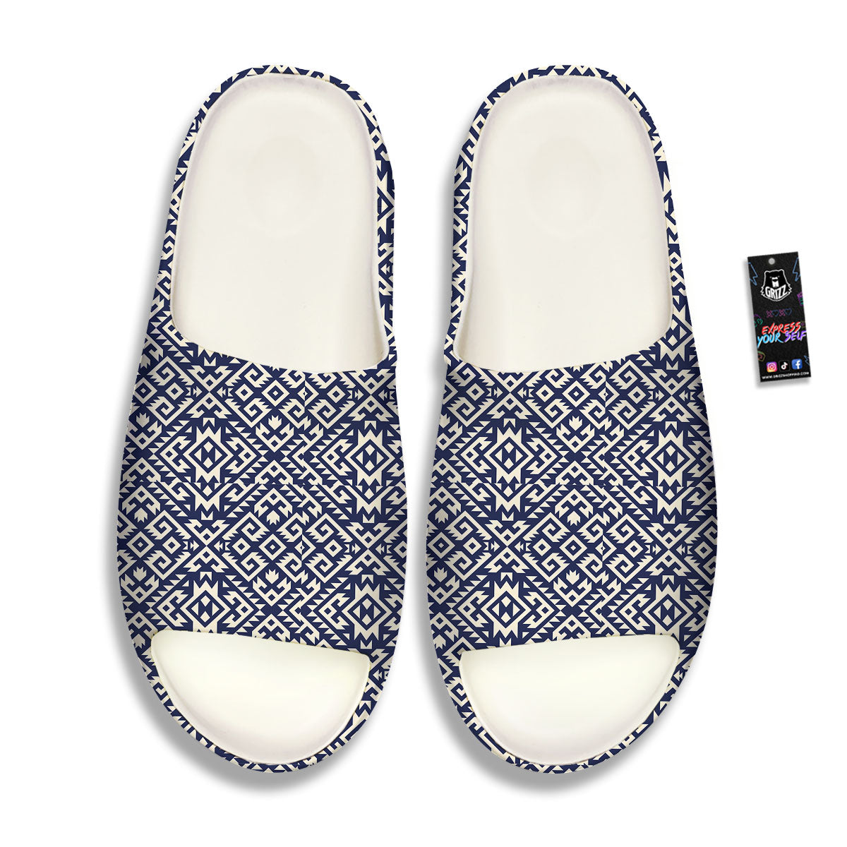 Navajo Native Indian Print Pattern Sandals-grizzshop